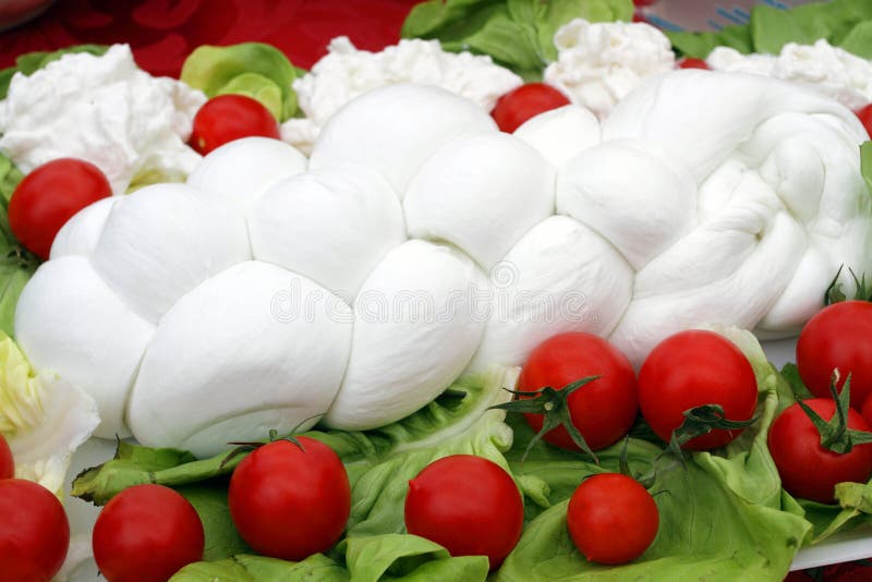 Italiaanse mozarella stock foto's Italiaanse mozarella stock foto's