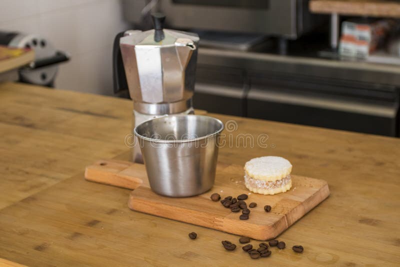 https://thumbs.dreamstime.com/b/italian-american-black-coffee-vintage-cup-beans-around-handmade-cookie-sugar-moka-pot-behind-everything-wood-201642164.jpg