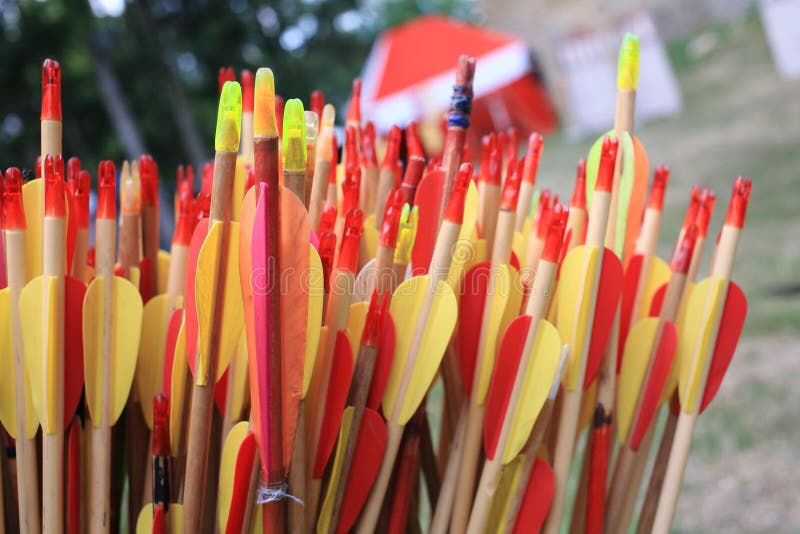 Italian bow and arrow stock image. Image of aiming, rainbow - 46473183