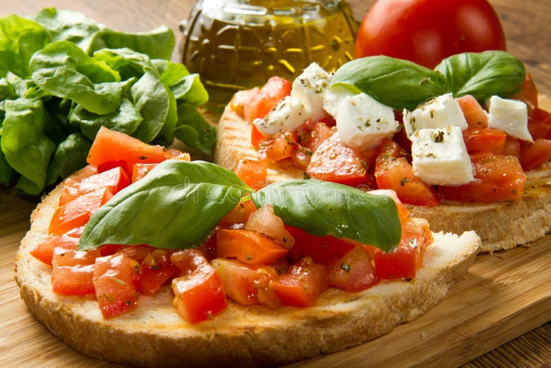 Italian bruschetta stock photo Italian bruschetta stock photo