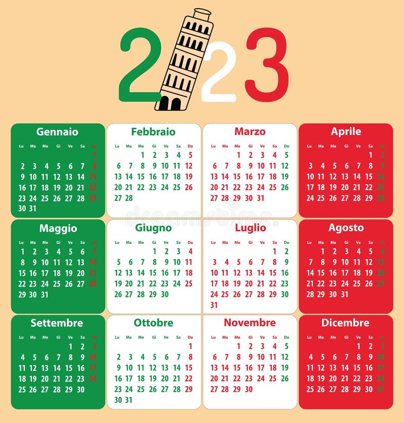 Incredible Calendario 2023 Italiano 2022 Calendar With Holidays