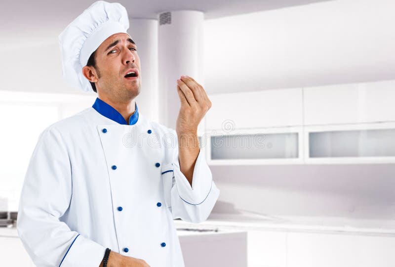 Italian chef royalty free stock photography