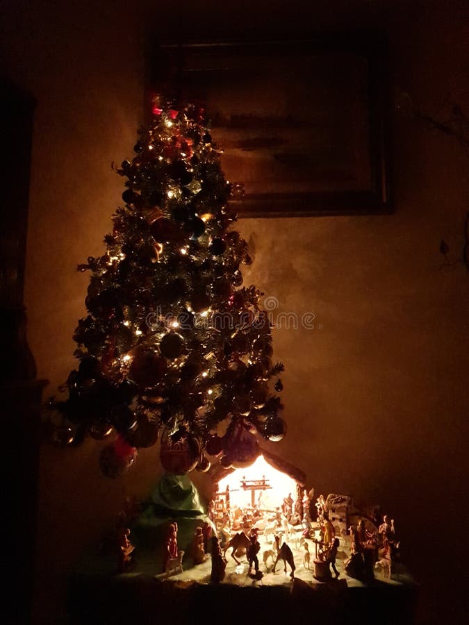 Italian Christmas Tree stock image. Image of light, tree 169440821