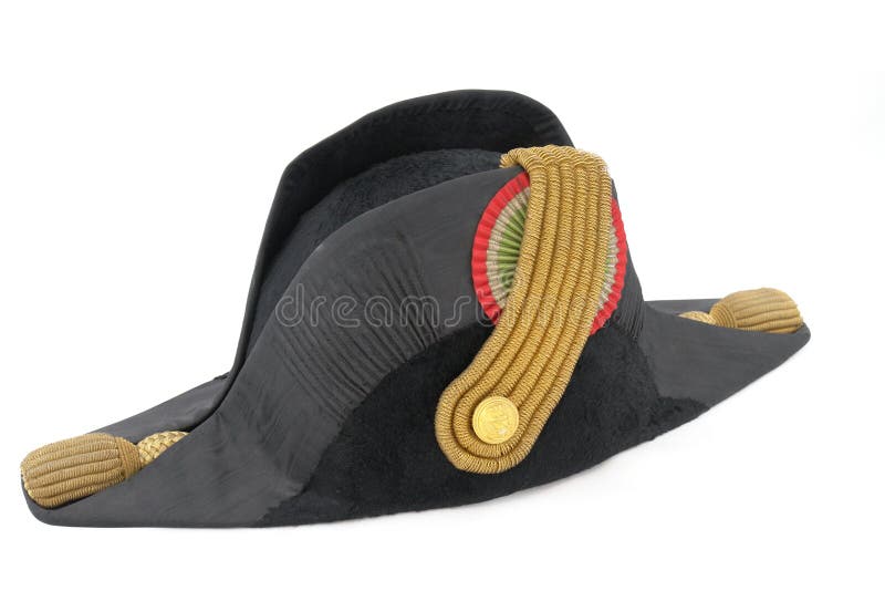 Italian cocked hat of Italian navy doctor royalty free stock photos