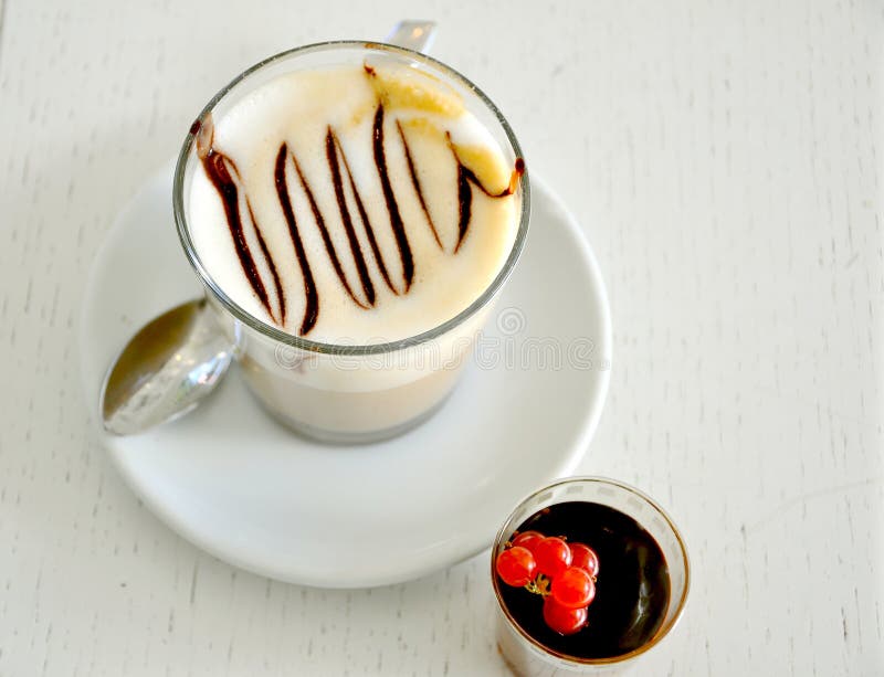 Italian Coffee and Cake , Breakfast Time Stock Photo Image of