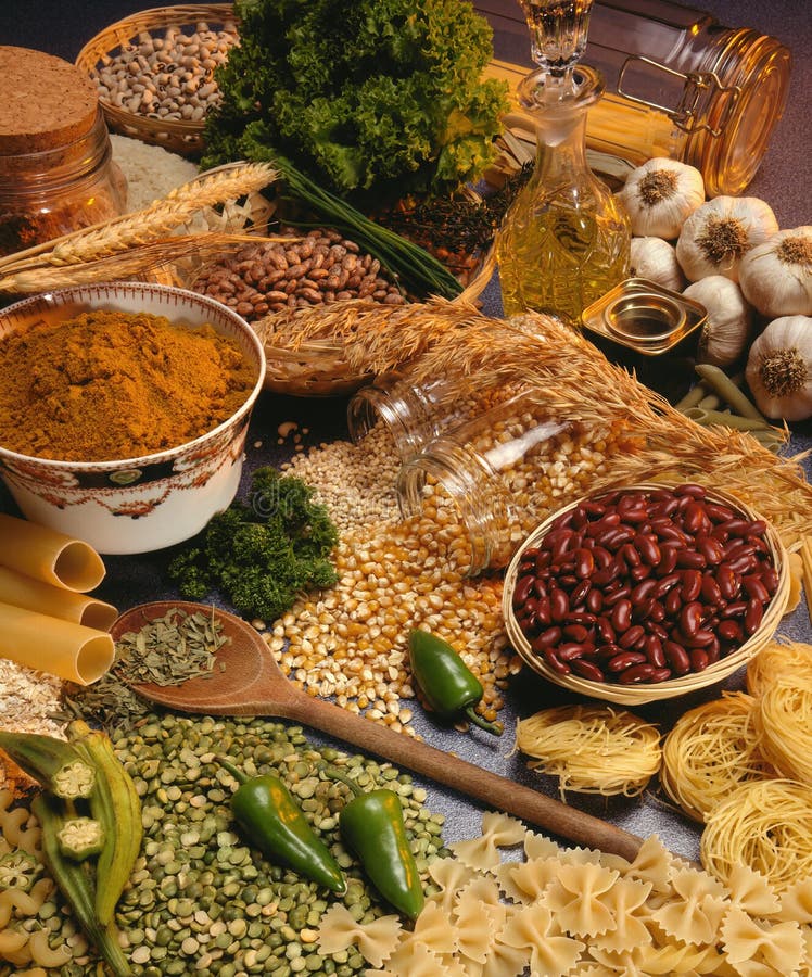 Italian Cooking - Pasta, Beans and Pulses stock photo Italian Cooking - Pasta, Beans and Pulses stock photo