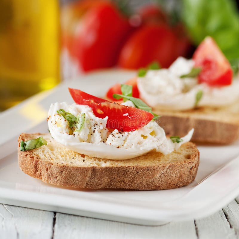 Italian crostini stock photo. Image of fresh, bread, tasty 36017678