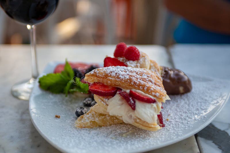 Italian Desserts stock image. Image of dessert, display 43407749