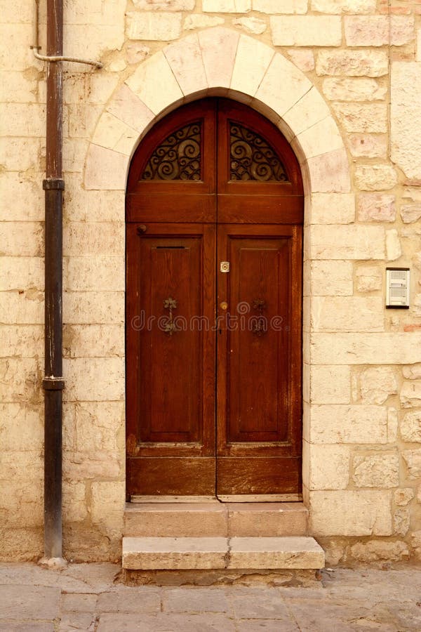 Italian door stock photo. Image of architecture, facade - 32309592