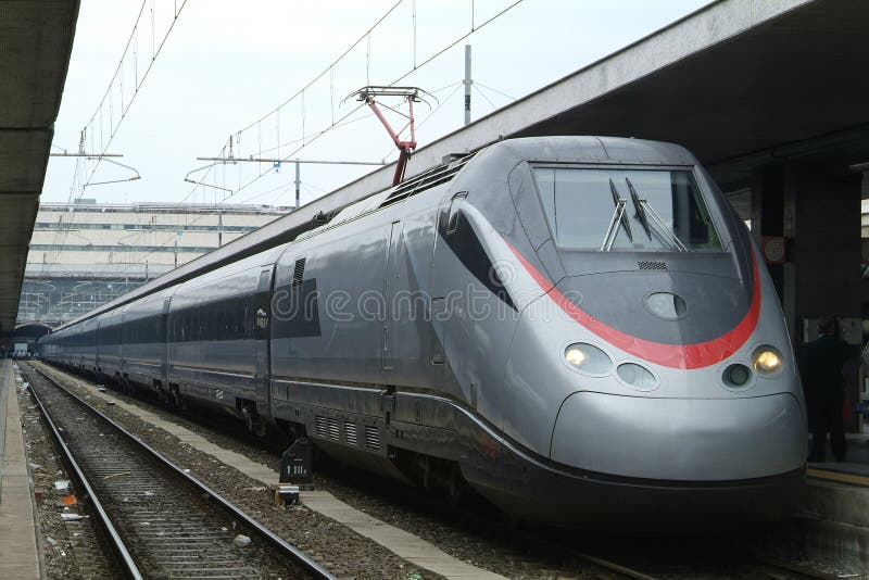 Italian Eurostar train at Termini, Rome