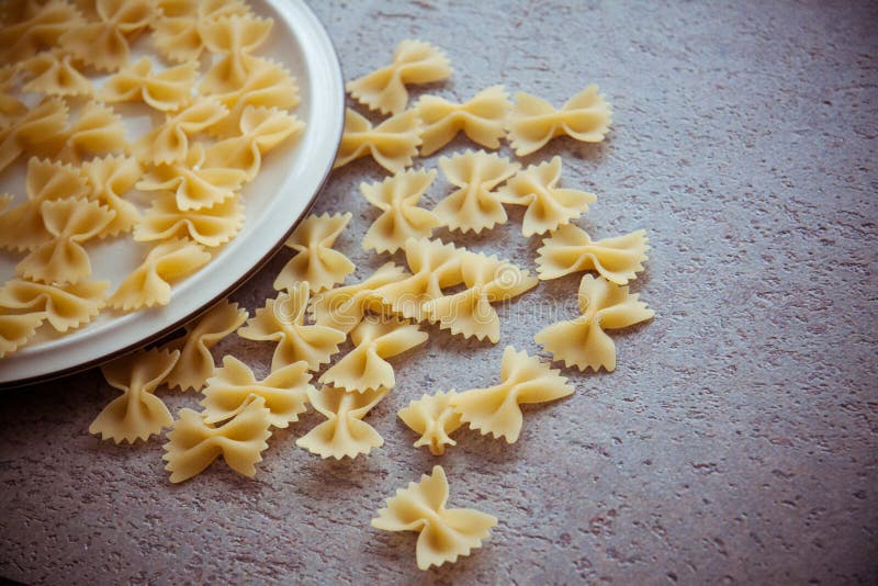 Italian farfalle stock image. Image of farfalle, dente - 74063291