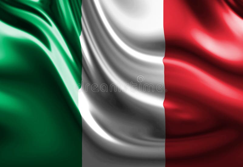 Italian flag stock illustration. Illustration of italy 4282320