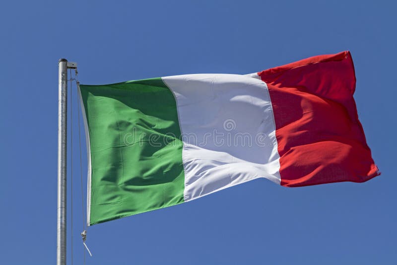 Italian flag stock image. Image of italy, wind, color - 37909665