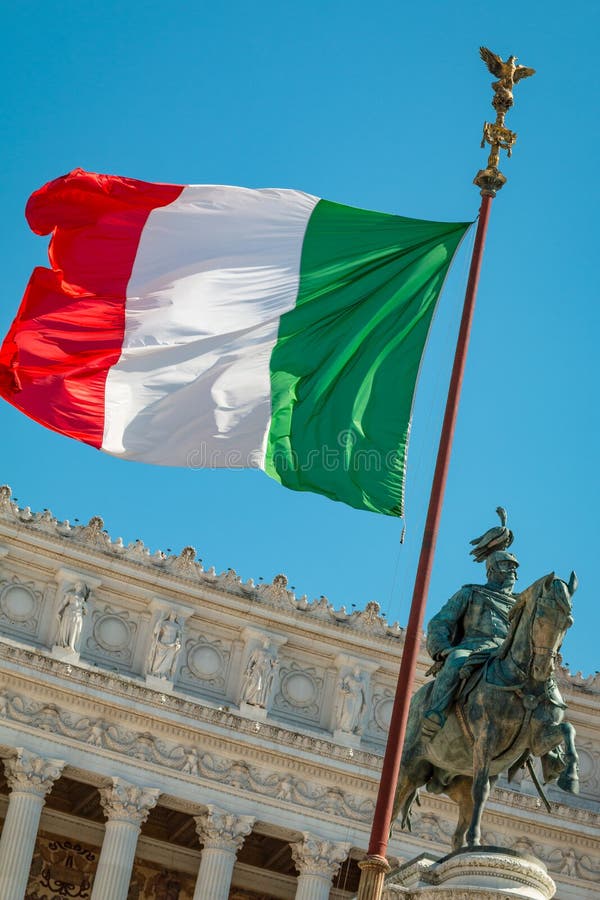 Italian flag and garibaldi stock photo. Image of history 85966824