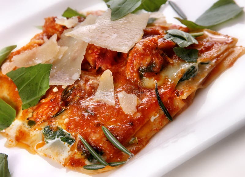 Italian food lasagna stock image Italian food lasagna stock image