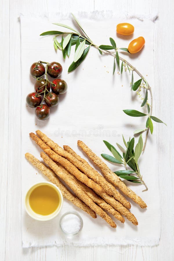 Italian food. space for writing text. colored tomatoes, bread st stock photo Italian food. space for writing text. colored tomatoes, bread st stock photo