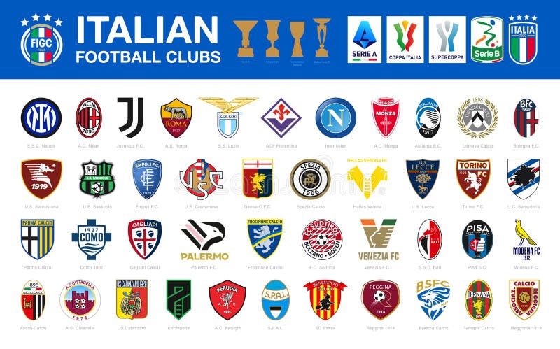 Italian Football Logo Stock Illustrations – 378 Italian Football