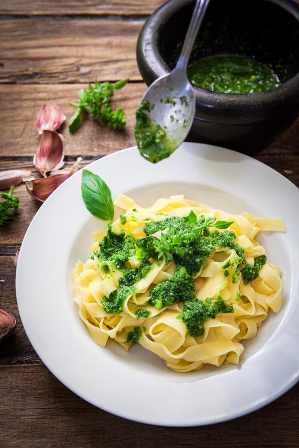 Italian fresh pasta stock image. Image of healthy, aromatic 114983385