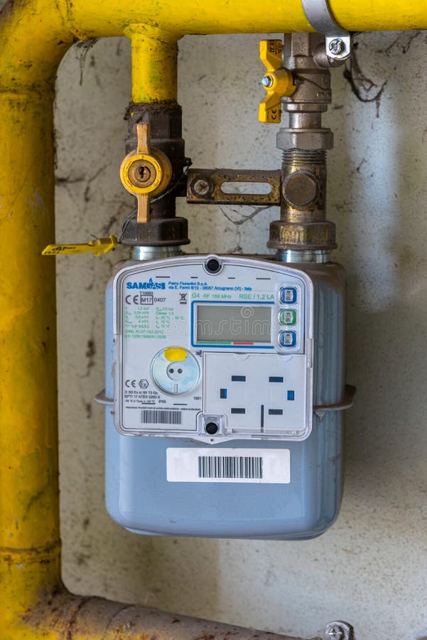 Italian gas meter editorial photo. Image of consumption 247669821
