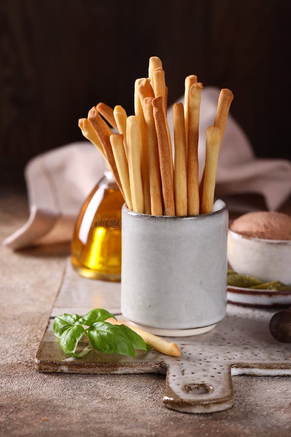 Italian Grissini Breadsticks Stock Photo Image of sticks, bread