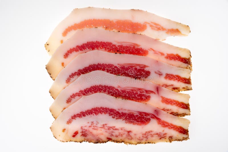 Guanciale from Amatrice stock image. Image of breakfast - 211499391