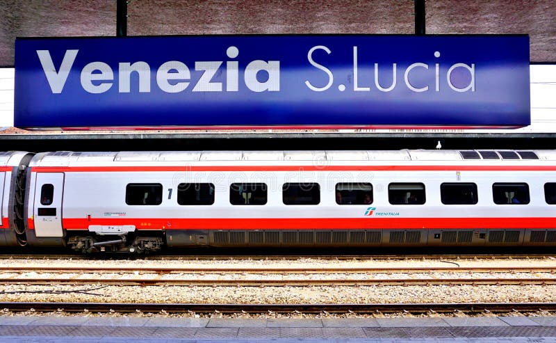 An Italian high speed train at the Venice station royalty free stock image An Italian high speed train at the Venice station royalty free stock image