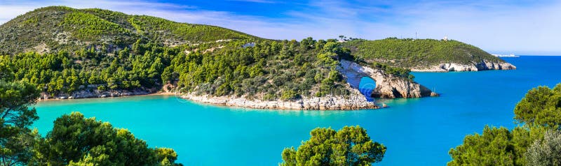 Italian holidays in Puglia - Natural park Gargano with beautiful