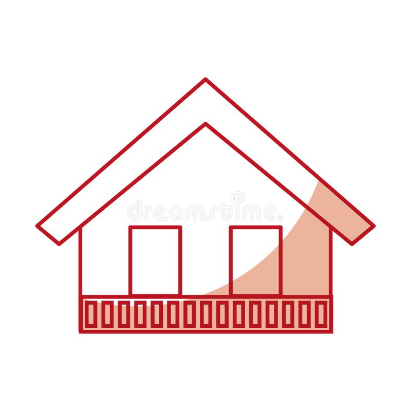 Italian house icon stock illustration