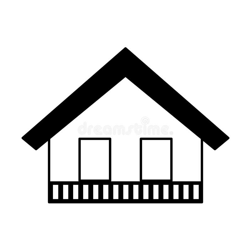 Italian house icon stock illustration