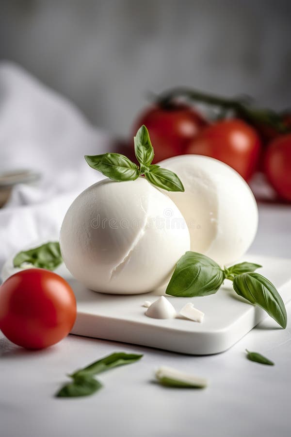 Italian Mozzarella Cheese Stuffed with Ricotta and Persto Close Up Stock Illustration