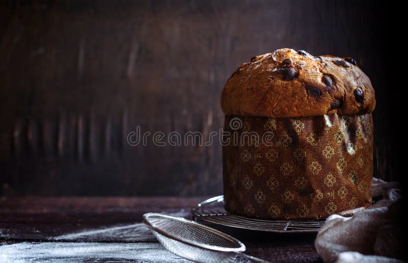 Italian panettone cake