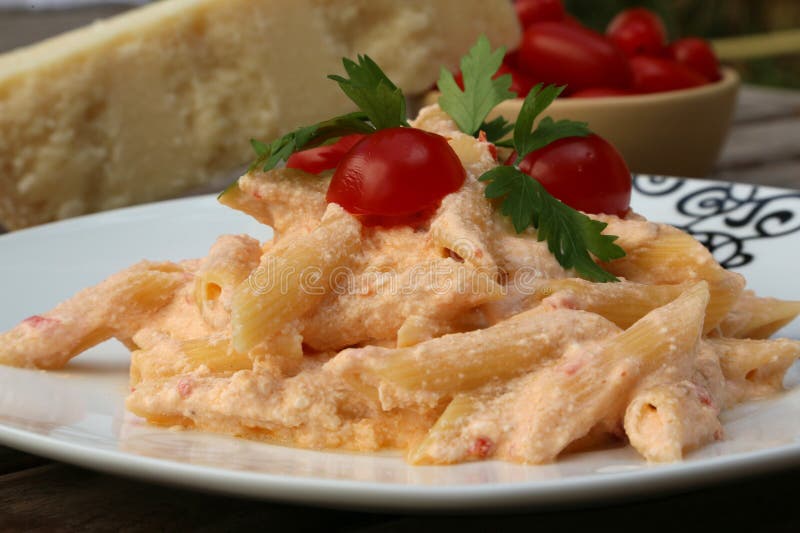 Italian Pasta with Ricotta Cheese Stock Image Image of gastronomic
