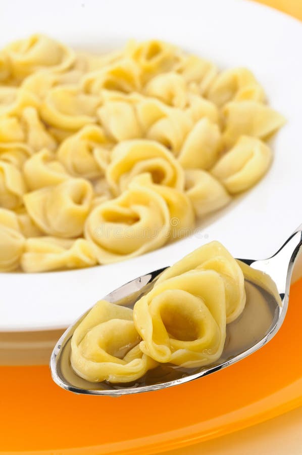Italian Pasta ,tortellini in Broth Stock Photo Image of cuisine