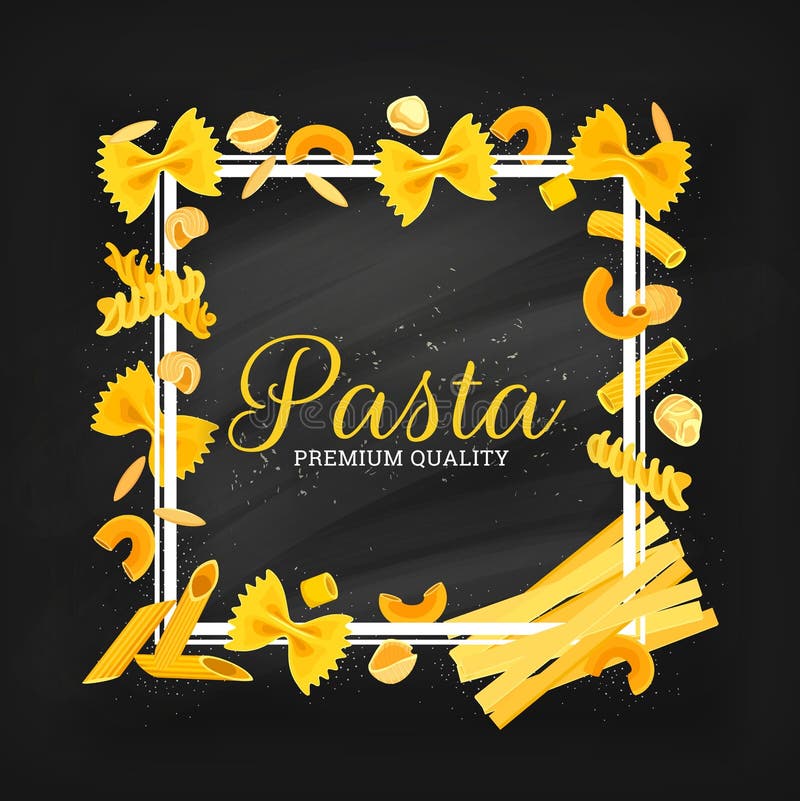 Premium Vector  Types of pasta illustration. labeled italian cuisine shapes  explanation