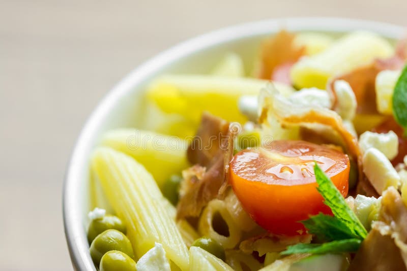 Italian Penne Pasta Salad stock photo. Image of fresh 45035740