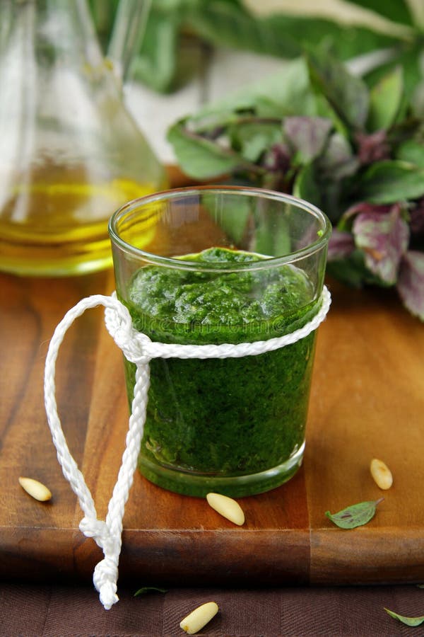Italian pesto sauce stock photo. Image of kitchen, mediterranean 16399938