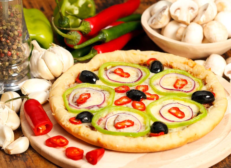 Italian pizza royalty free stock photo