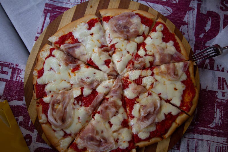 Italian pizza dish editorial photography. Image of native 240376427