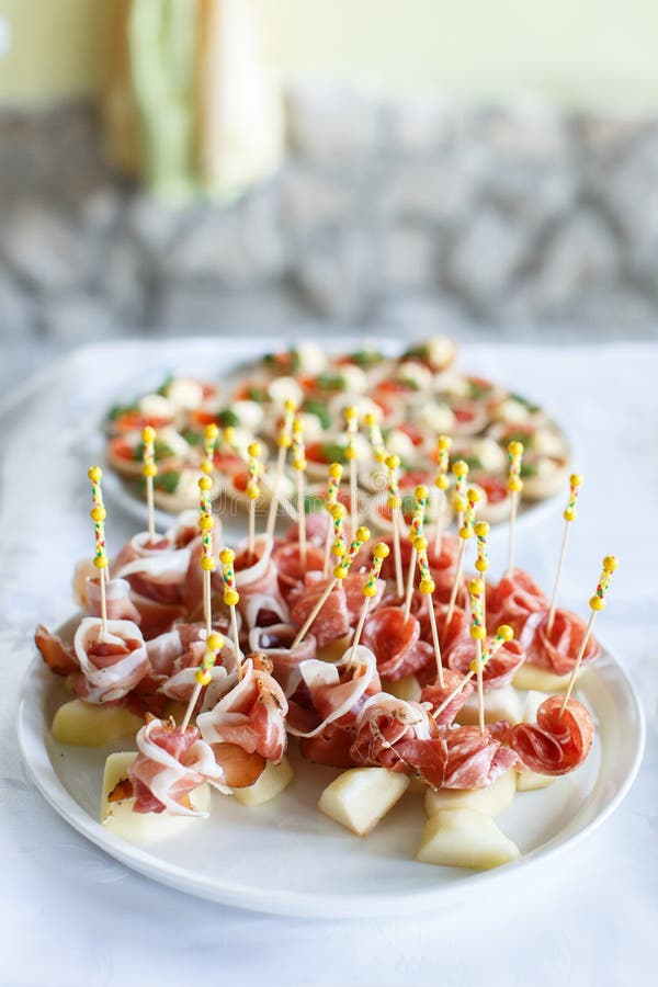 Italian Prosciutto ,raw Ham Leg Sliced Stock Image Image of pork
