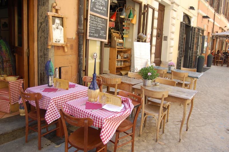 Italian Restaurant in the Trastevere Neighborhood, Rome, Italy