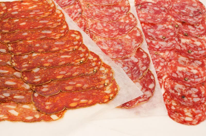Italian salami stock photo. Image of salami, slices, meat 20890504