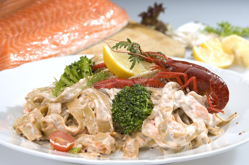 Italian seafood pasta