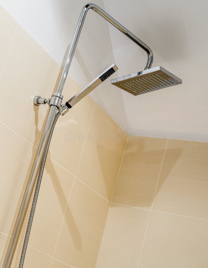 Italian Shower in a Modern Bathroom Stock Photo Image of bath, romain