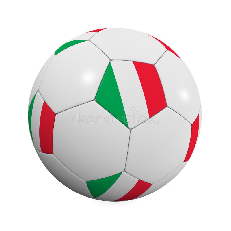 Italian Soccer Ball stock illustration. Illustration of game 4842564