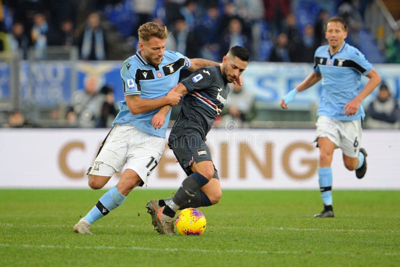 Italian Soccer Serie a Men Championship Lazio Vs Sampdoria Editorial