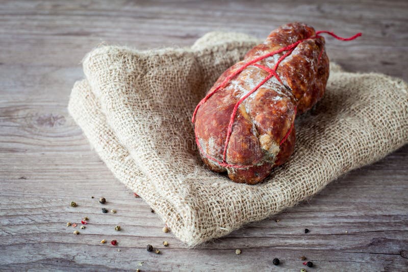 Soppressata, Italian Salami Stock Image Image of salami, european