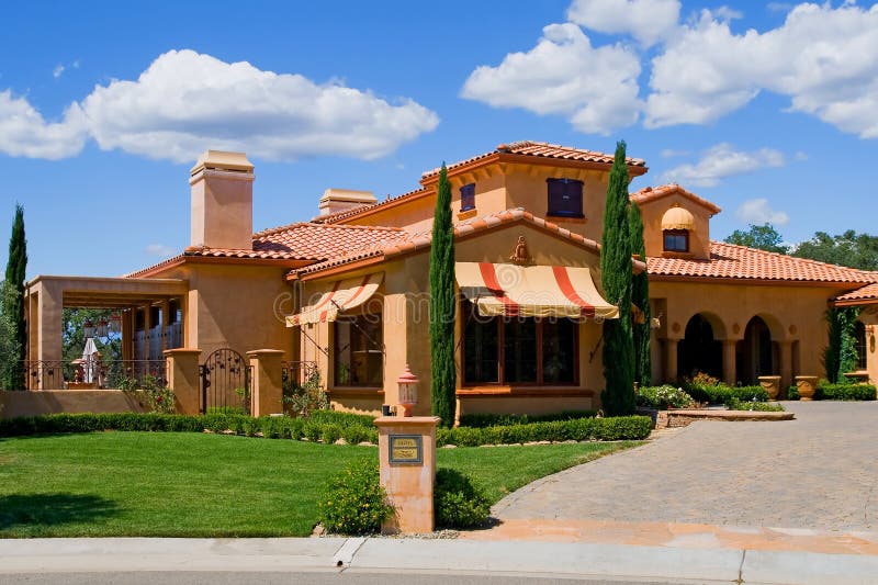 Italian style house stock image Italian style house stock image