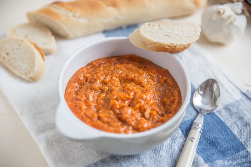Italian Tomato and Bread Soup Stock Photo Image of dinner, cream