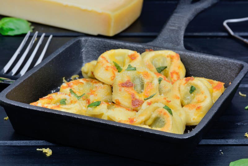 Italian Traditional Tortellini Pasta in a Pan Stock Photo Image of butter, homemade 154879946