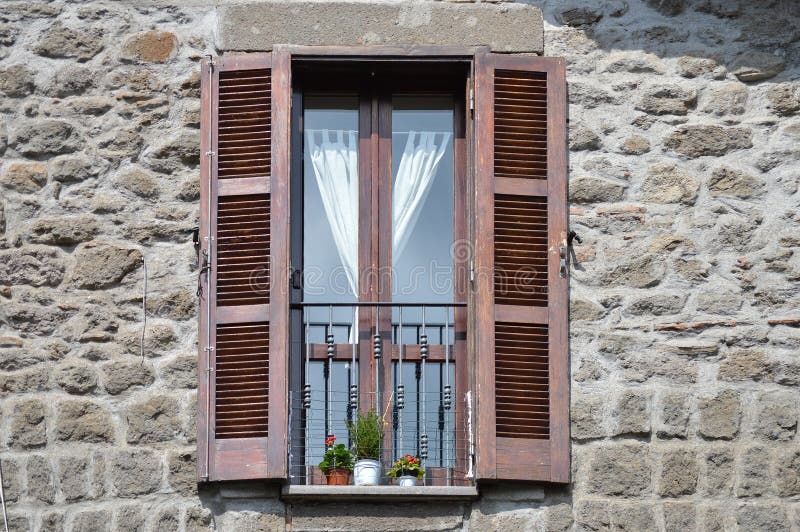 Italian Window stock image. Image of construction, blind 59849167